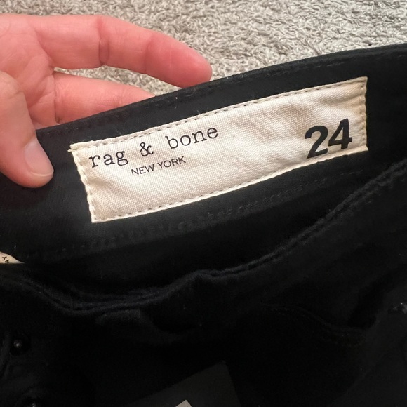Rag & Bone Nina High Rise Ankle Skinny Black - Picture 5 of 7